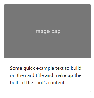 上部に画像を配置したカード